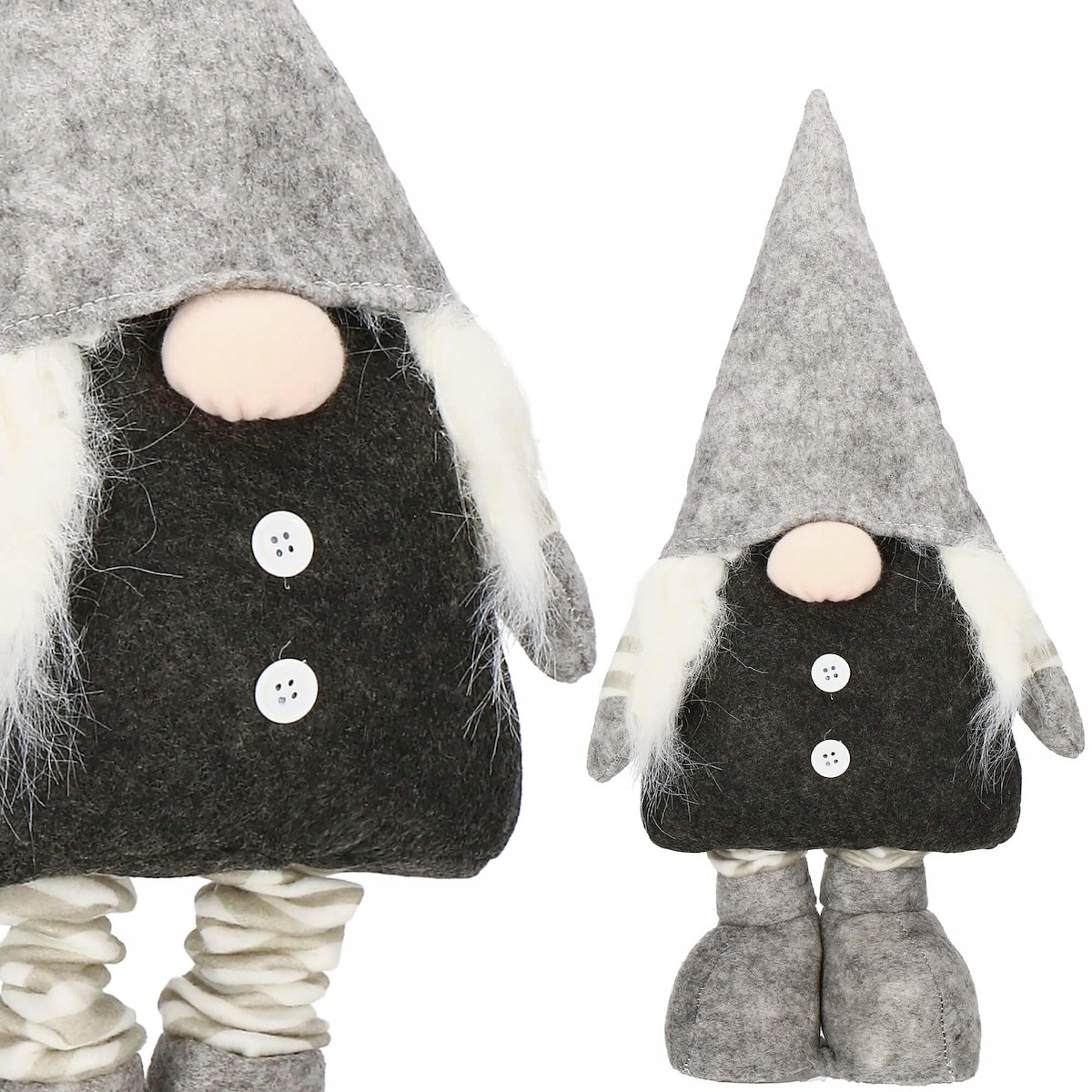 SKRZAT KRASNAL ŚWIĄTECZNY TELESKOPOWY GNOM 73cm Szerokość produktu 22 cm