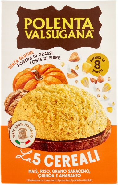 Levně 5 x Polenta la 5 Cereali 350 g Polenta Valsugana