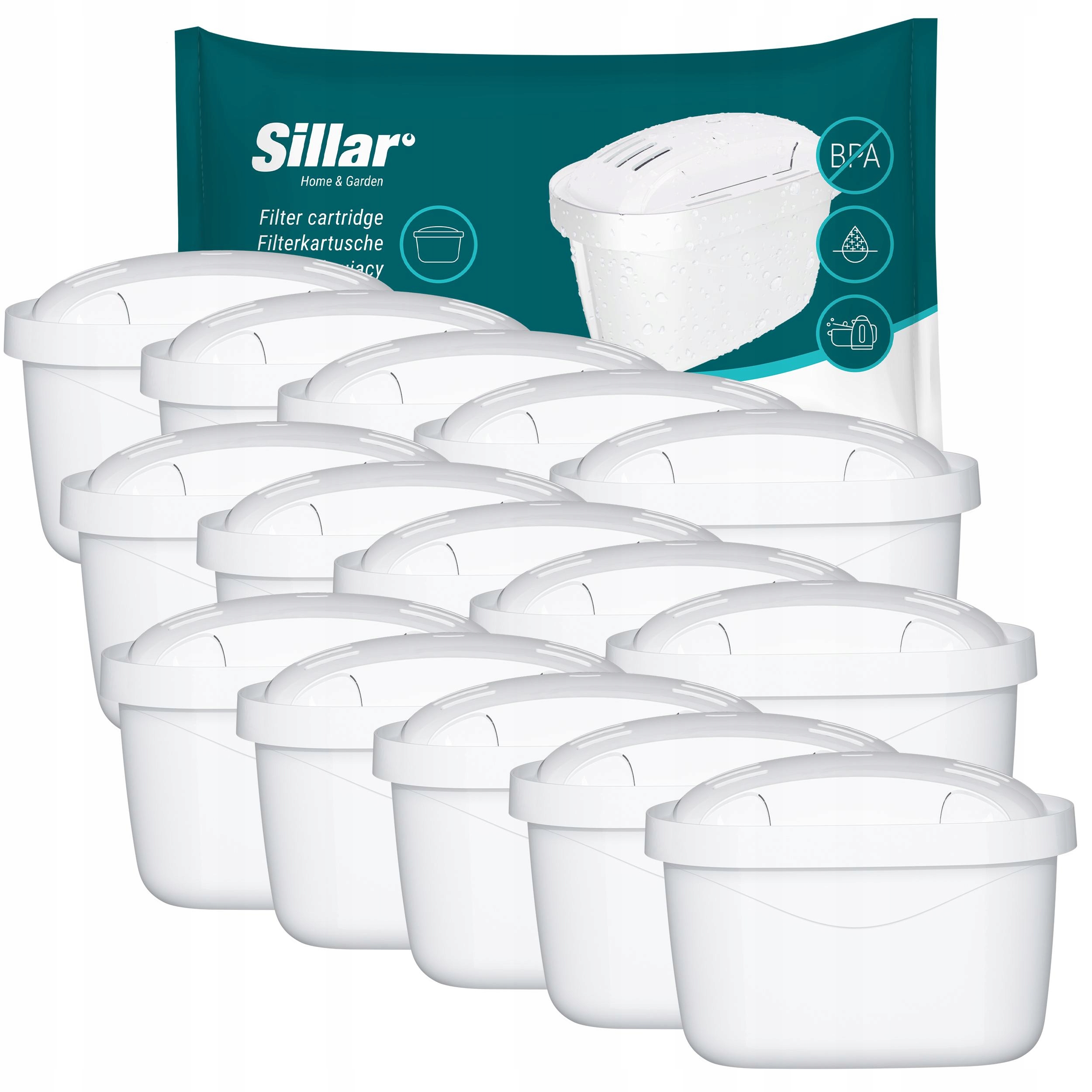 15 x náhradní filtr do konvice Dafi – náplň Sillar do filtrační konvice