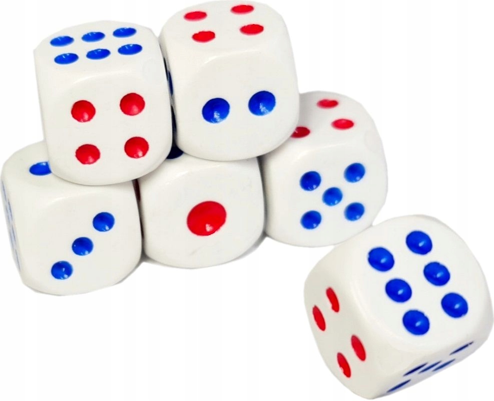 

6x Kości Do Gry Poker Karty Gry Planszowe Kostki