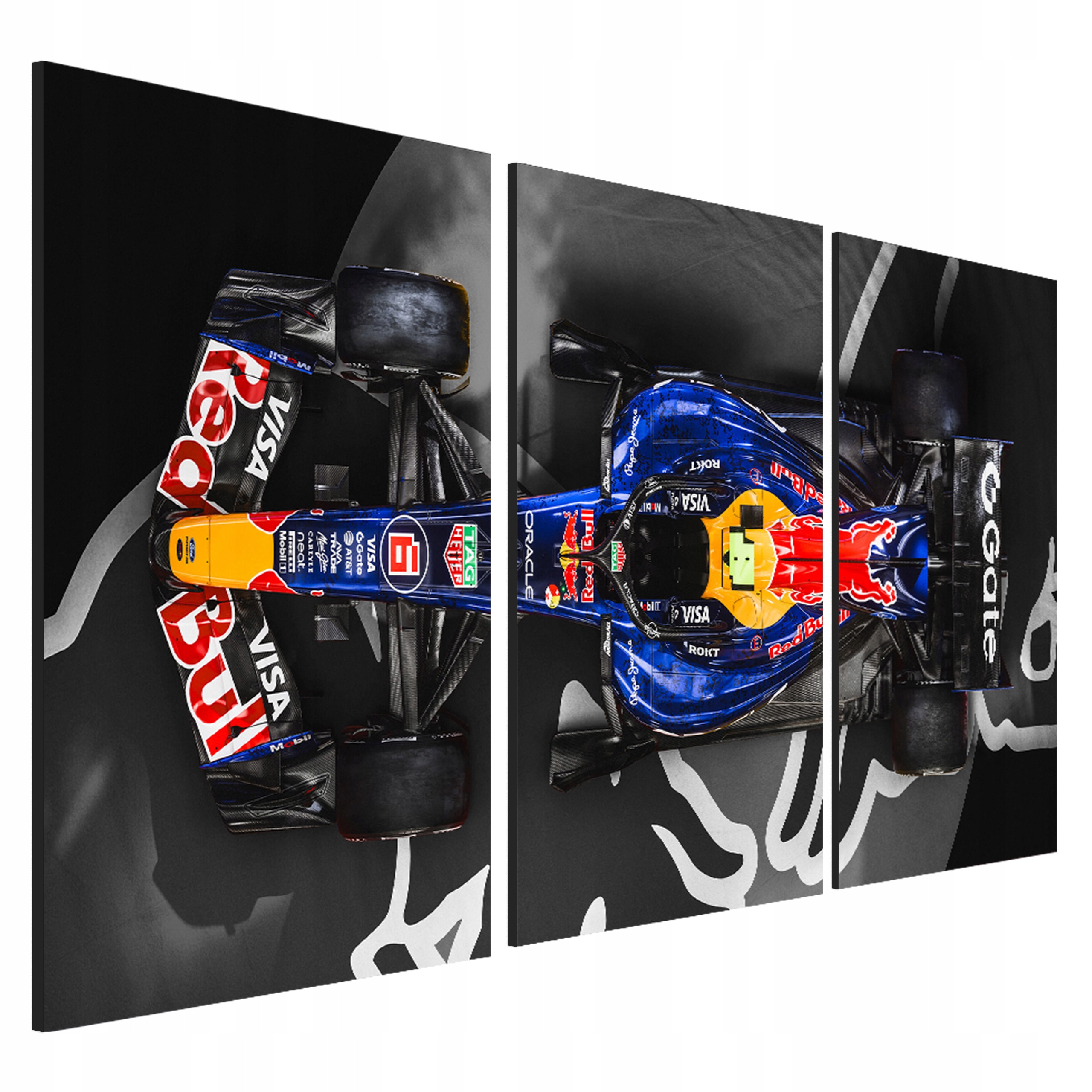 Obraz na zeď Isack Hadjar formule Red Bull Racing 2026 triptych 40x90 cm