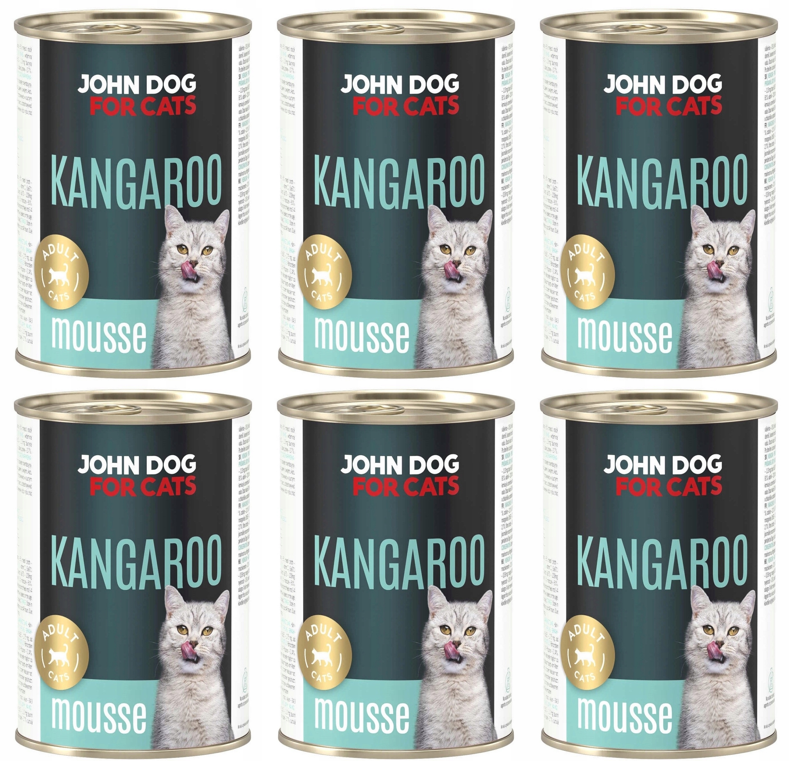 Levně John Dog for Cats Pěna Kangur 6 x 400 g