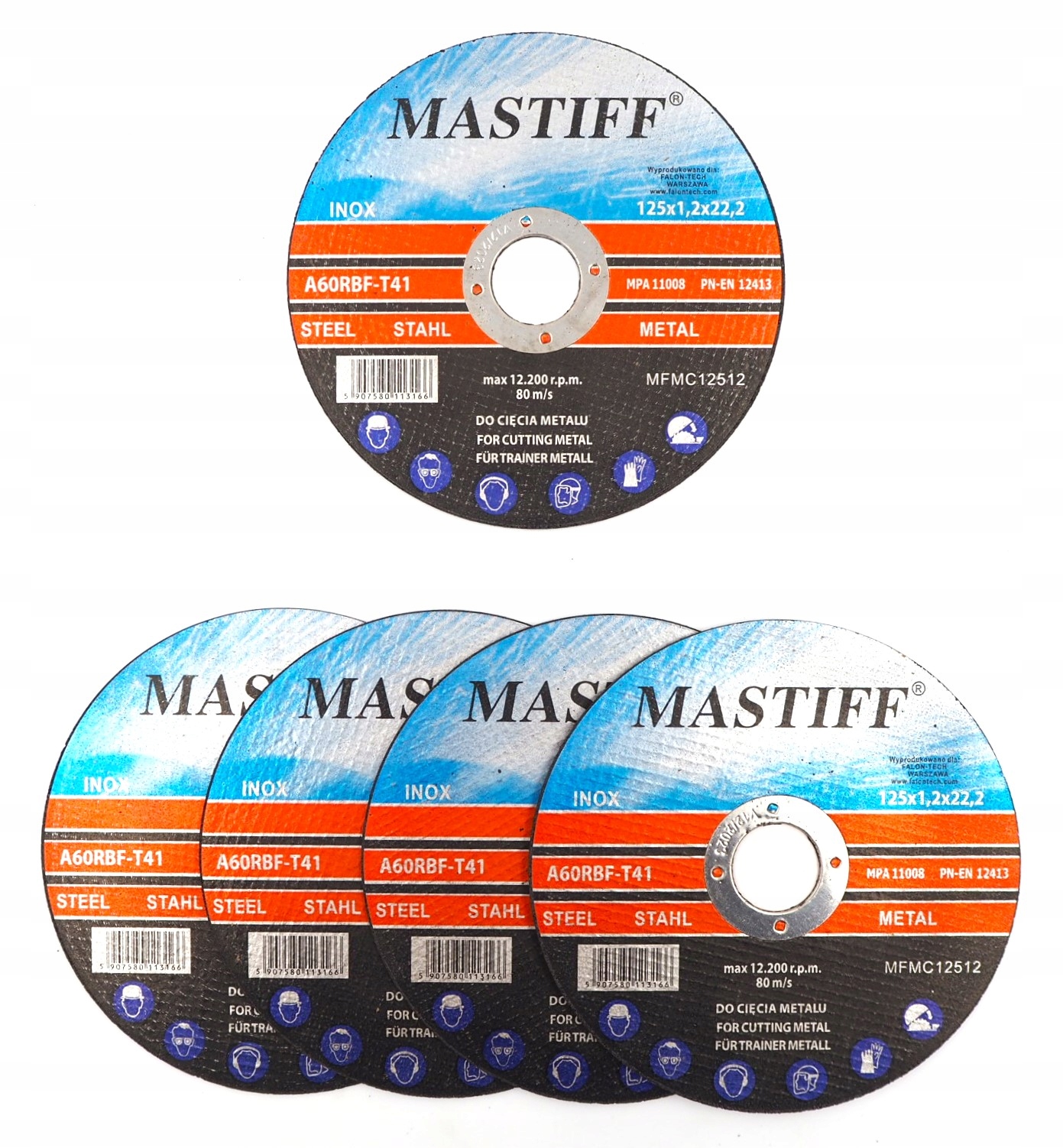 

Tarcze Do Ciecia Metalu 125/1,2 mm Mastiff