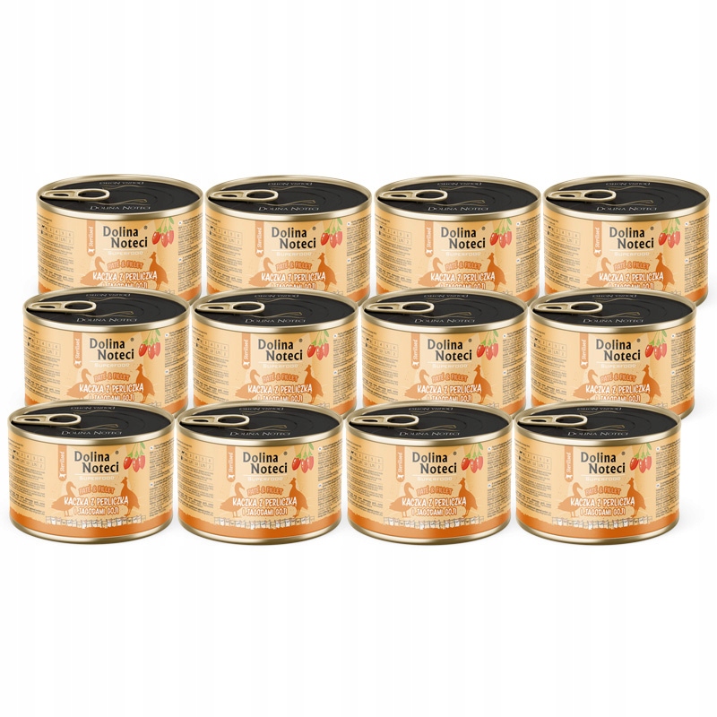 Dolina Noteci Superfood Karma kot po sterylizacji kaczka perliczka 12x185g