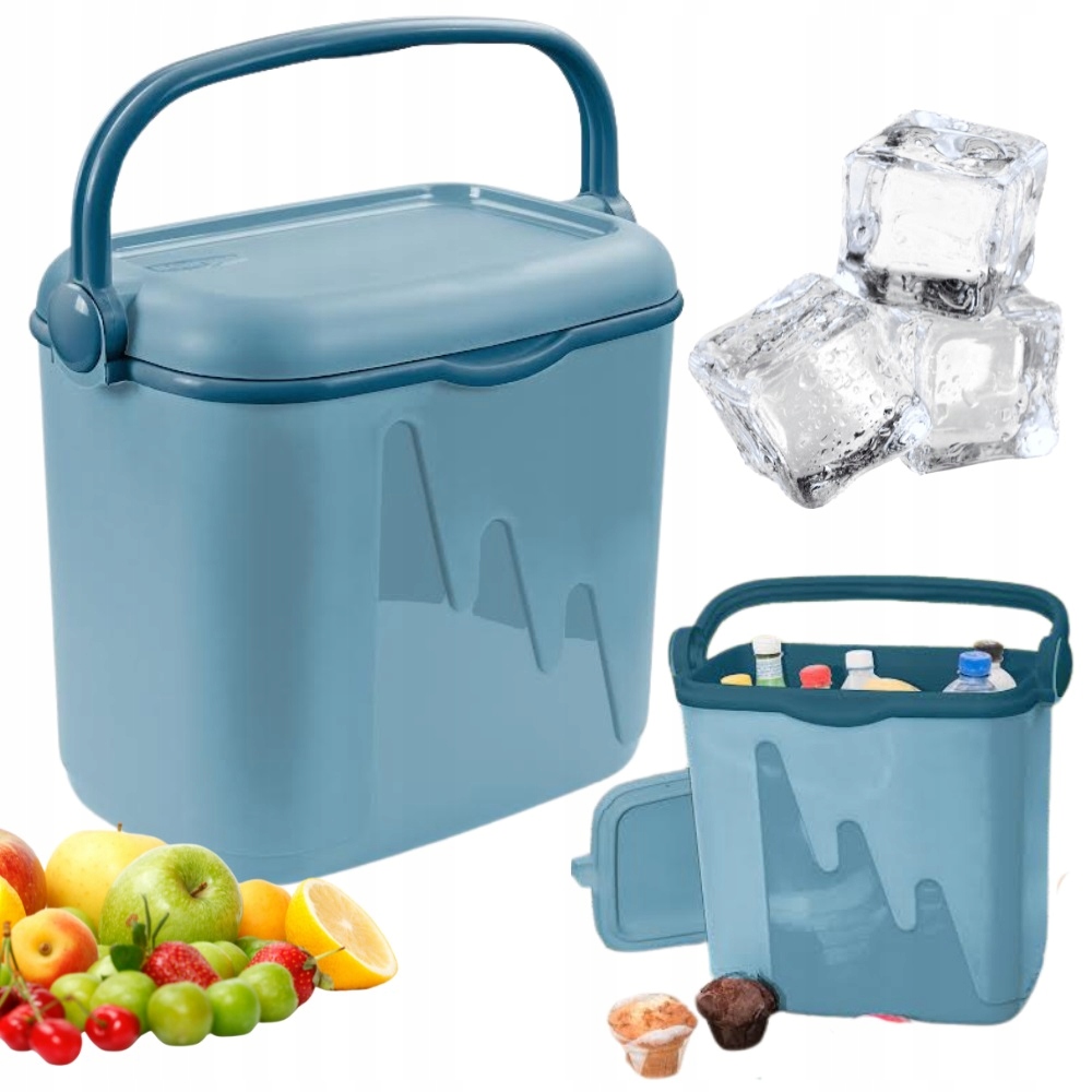 Přenosná turistická lednička 33 l Curver na náplně, modrá, prostorná, velká