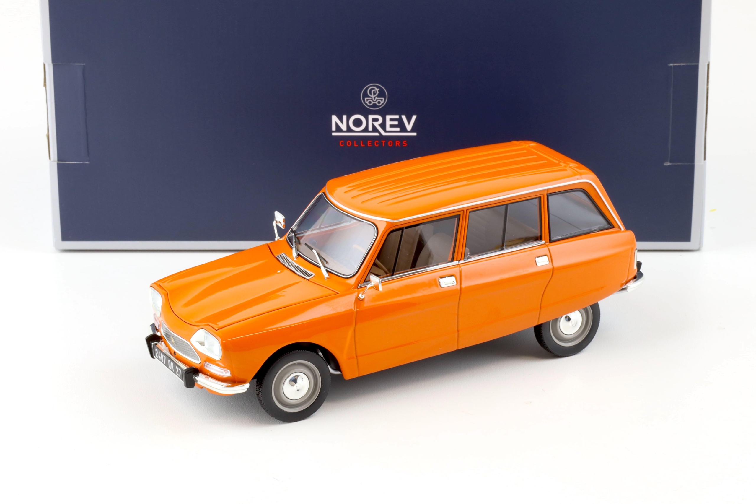 Norev Citroen Ami 8 Break 1975 Tenere Orange 1:18