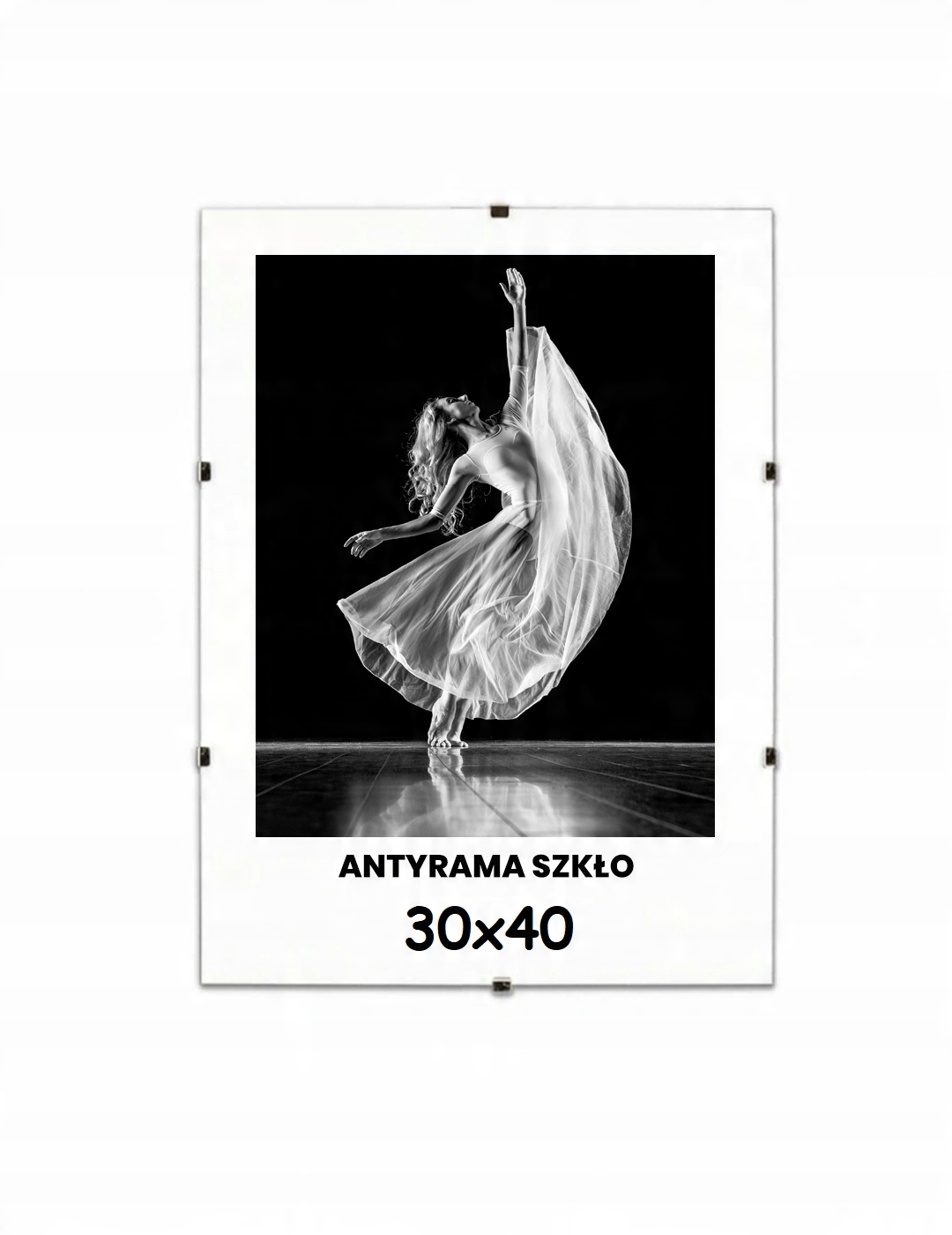 

Antyrama 30x40 szkło