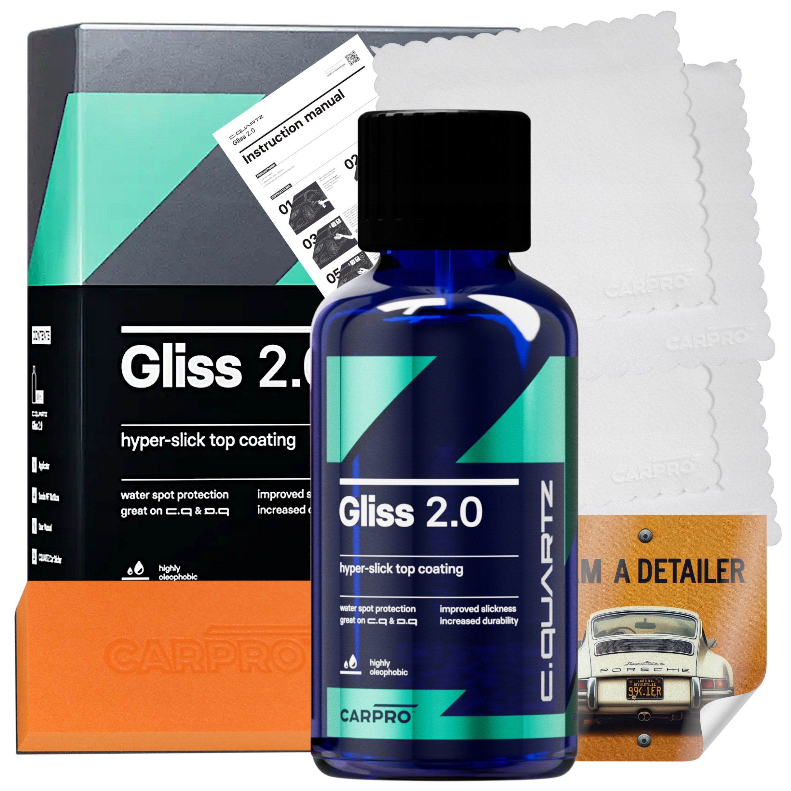 CarPro Gliss 2.0 Ochranná vrstva Top Coating Moderná technológia 50 ml