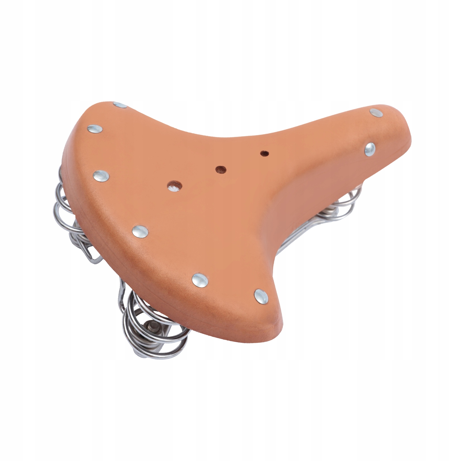 Siodło rowerowe ze skóry bydlęcej brązowe retro Rodzaj pokrowiec