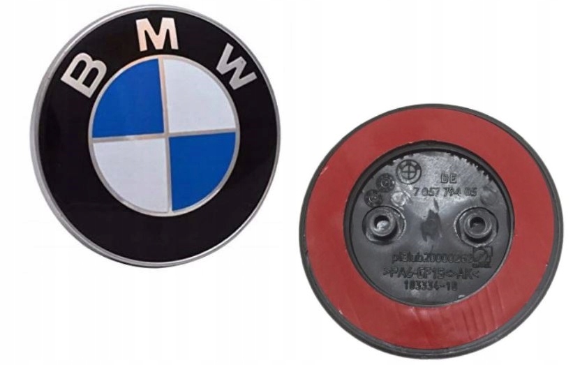 

Bmw 82mm Znaczek Emblem 2 Pin przód tył maska klap