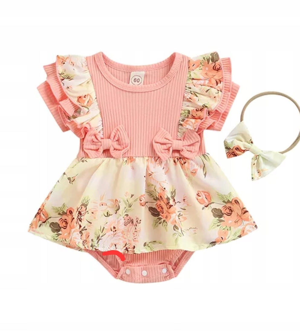 

Body rampers z Tutu tiul sukienka kwiaty opaska 68