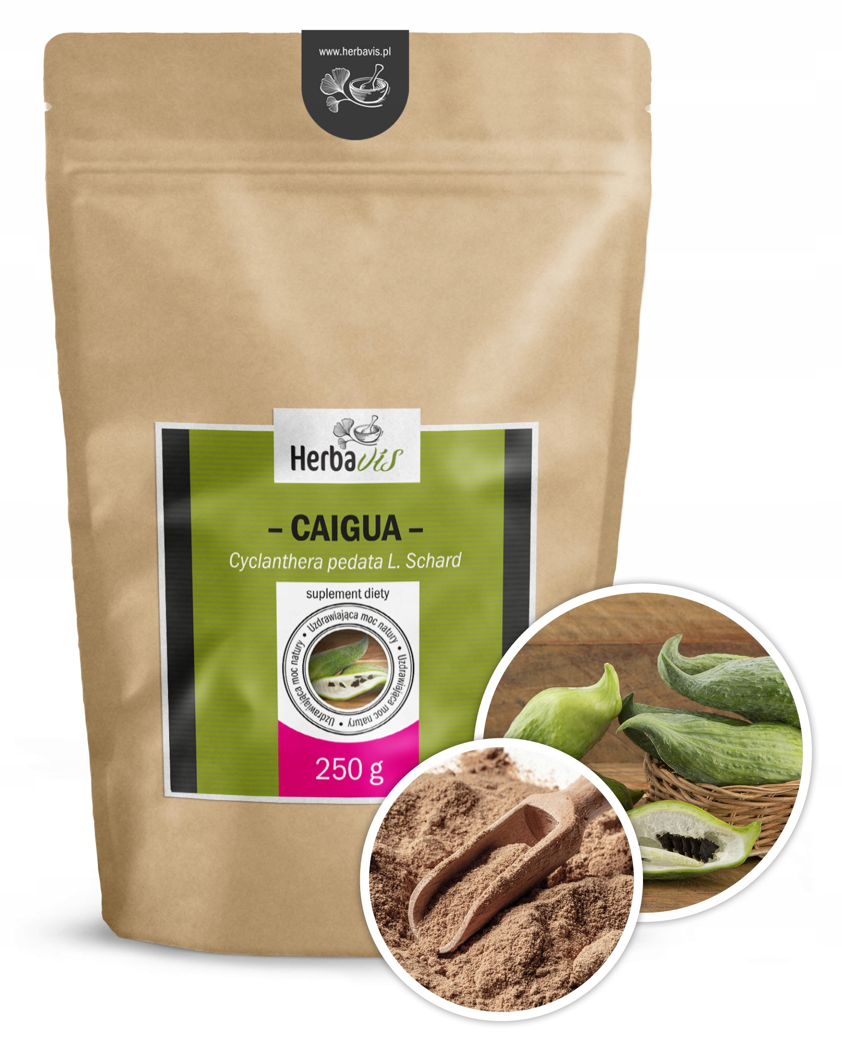 Caigua Cyclanthera HerbaVIS 250 g ziele. Drobno mielony proszek