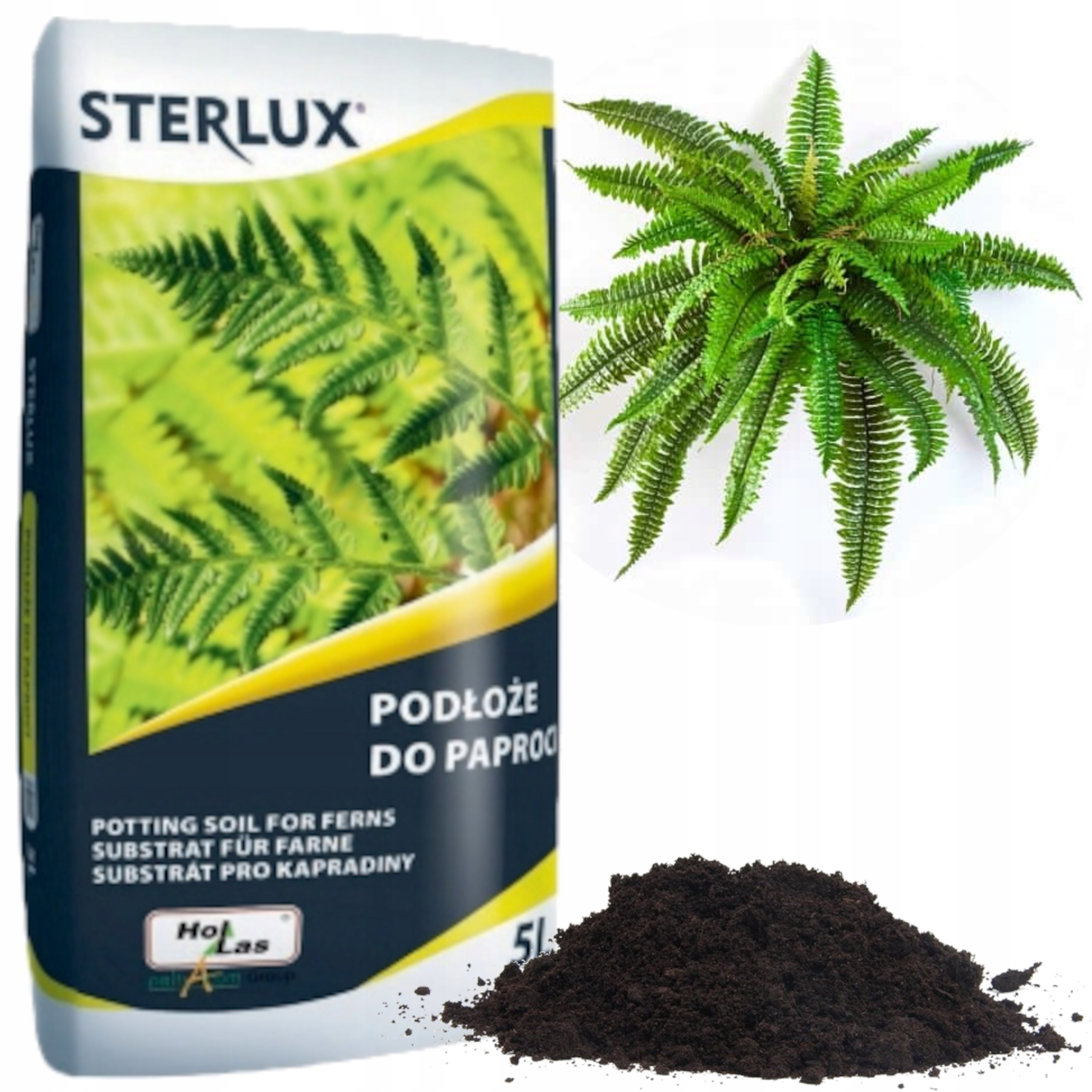 

Podłoże do Paproci Ziemia 5l Sterlux Hollas