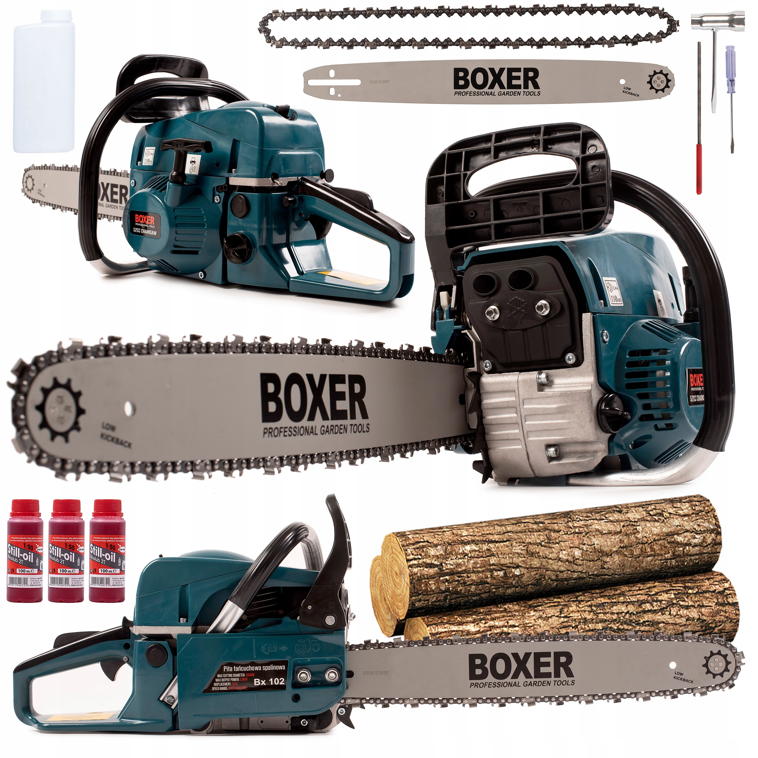 PIŁA ŁAŃCUCHOWA PILARKA SPALINOWA 5,9KM MOCNA OLEJ