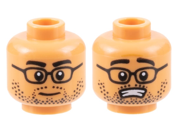 

Lego Główka Głowa 3626cpb3159 Męska Okulary Broda