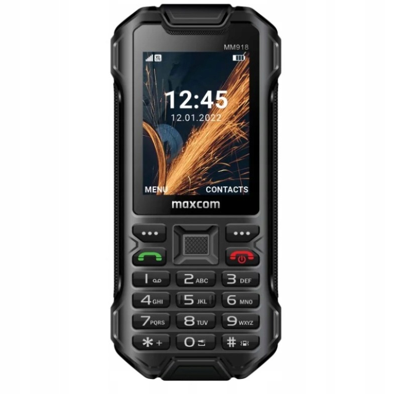 Telefon komórkowy Maxcom Strong MM918 L 4G IP68 Dual Sim Latarka Wytrzymały