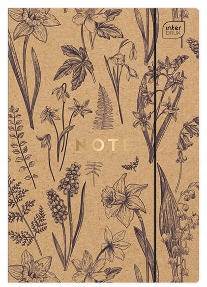 

Teczka z gumką A4+ Interdruk Hf Kraft Rośliny