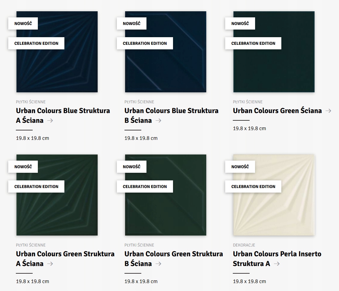 PARADYŻ URBAN COLOURS PŁYTKI LESZNO Grubość 9 mm