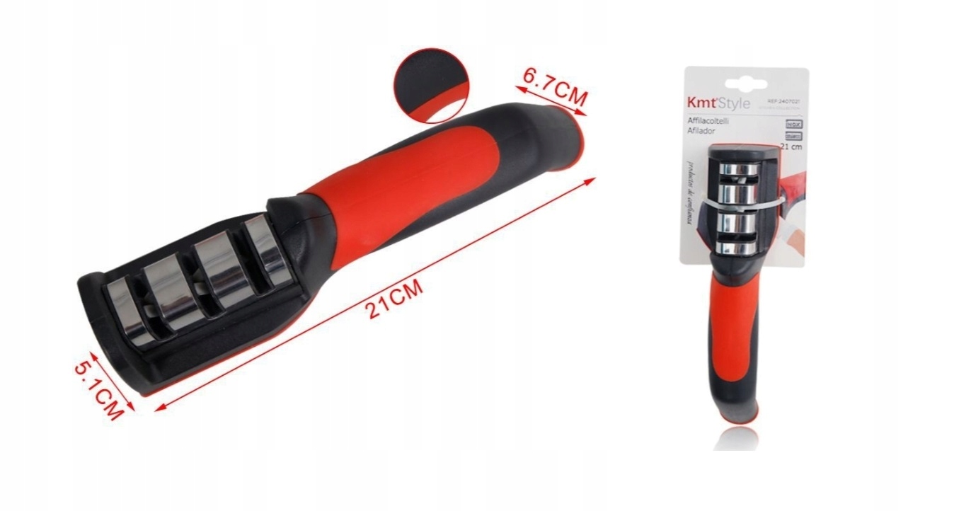 

Ostrzałka Do Noży Kuchennych Trójfazowa Osełka 3w1