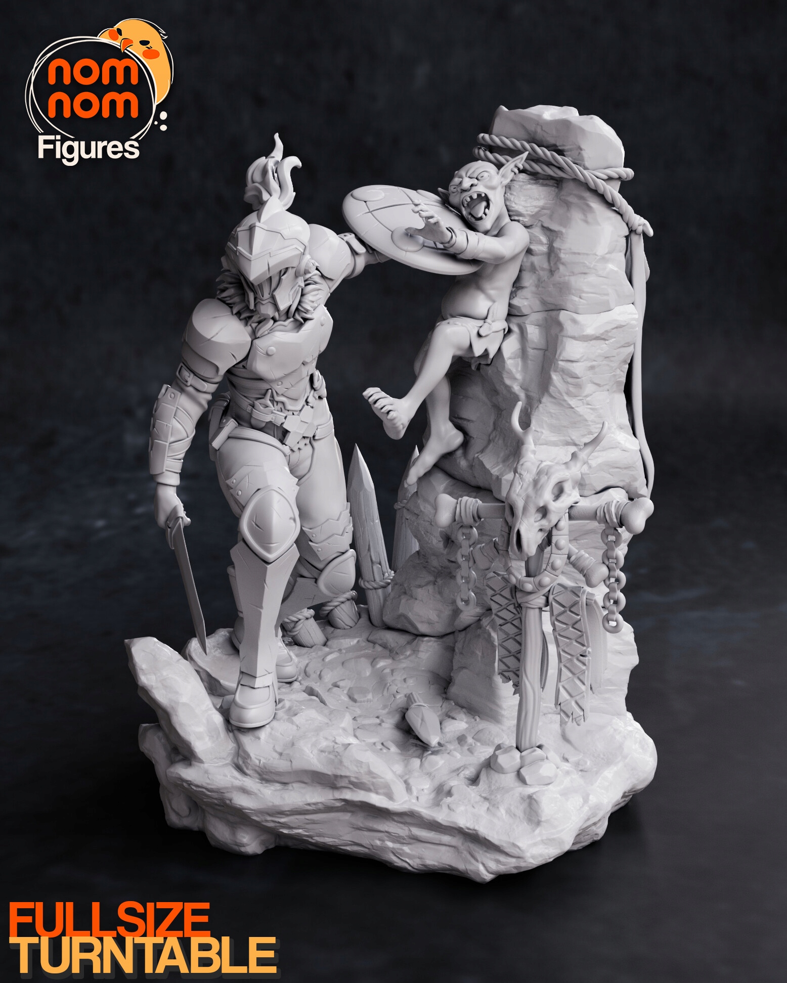 Figurka Orcbolg Goblin Slayer Miniatura NomNom Figures 3D tisk