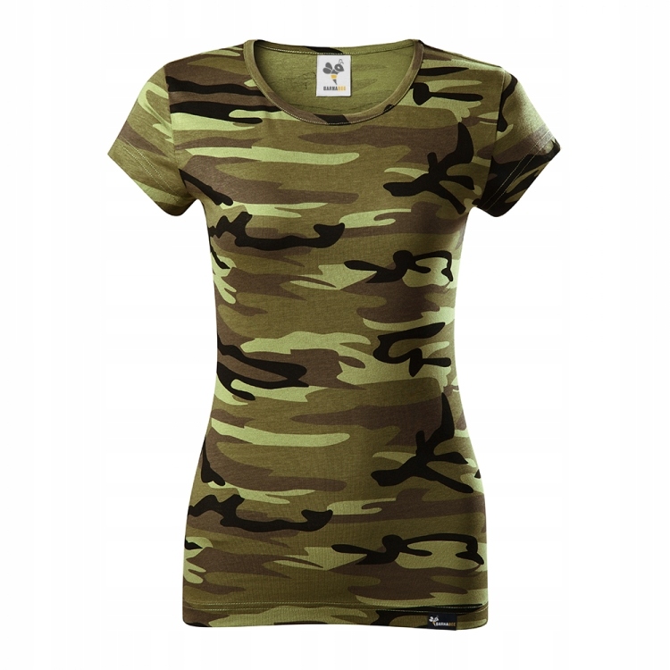 

KT00 - M / Koszulka bawełniana t-shirt damska moro