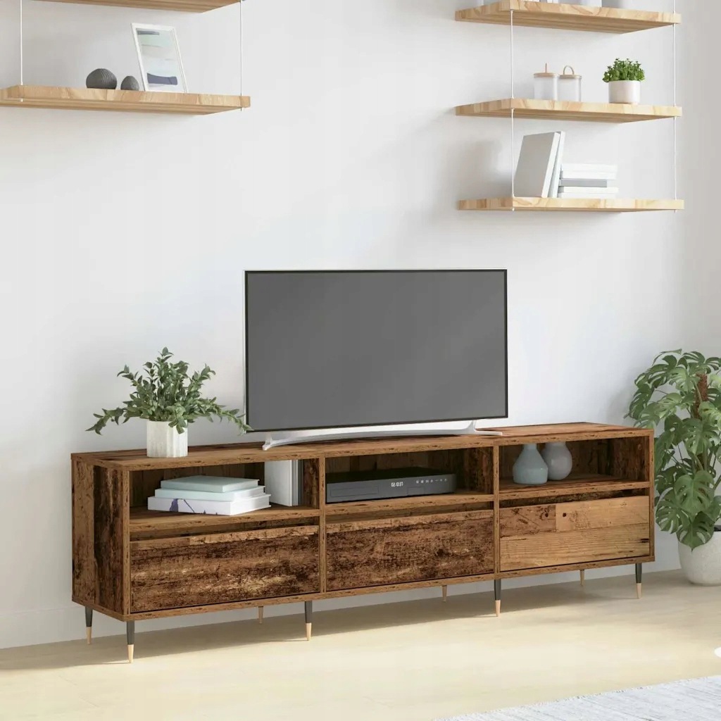 vidaXL Televizní skříň Staré dřevo 150 x 30 x 45 cm kompozitní dřevo