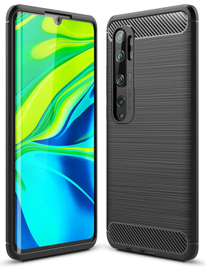 

Pancerne Etui Karbon + Szkło do Xiaomi Mi Note 10