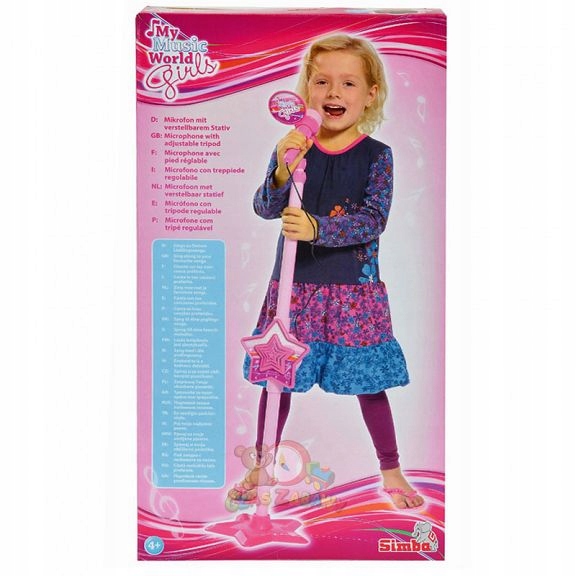 Simba - Mikrofon ze statywem 6830691