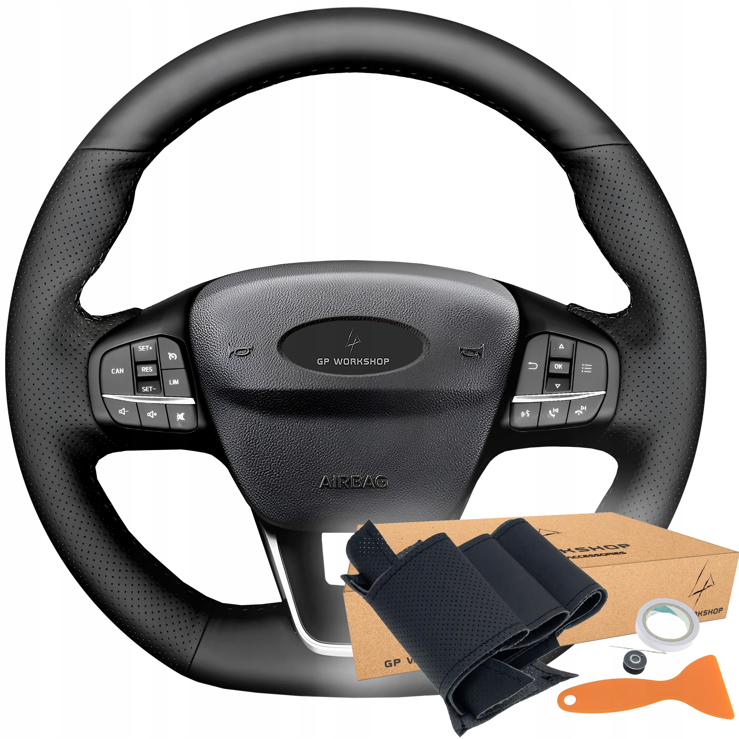 Pokrowiec Na Kierownice Skóra Do Obszycia Do Ford Focus Fiesta Kuga Puma
