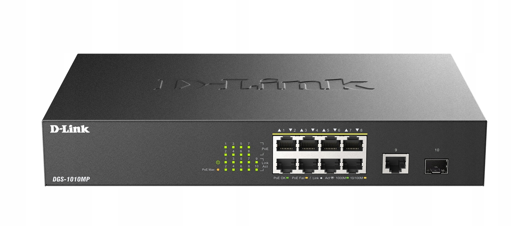 D-link DGS-1010MP 10-Port, Gigabit PoE, Sfp