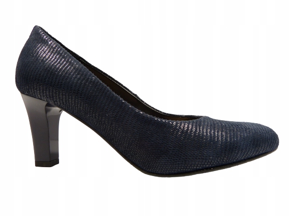 Modré dámské klasické lodičky na podpatku Sala 35,5