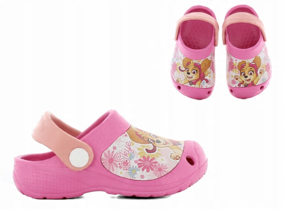 

Klapki typu crocs Psi Patrol Skye różowe 29