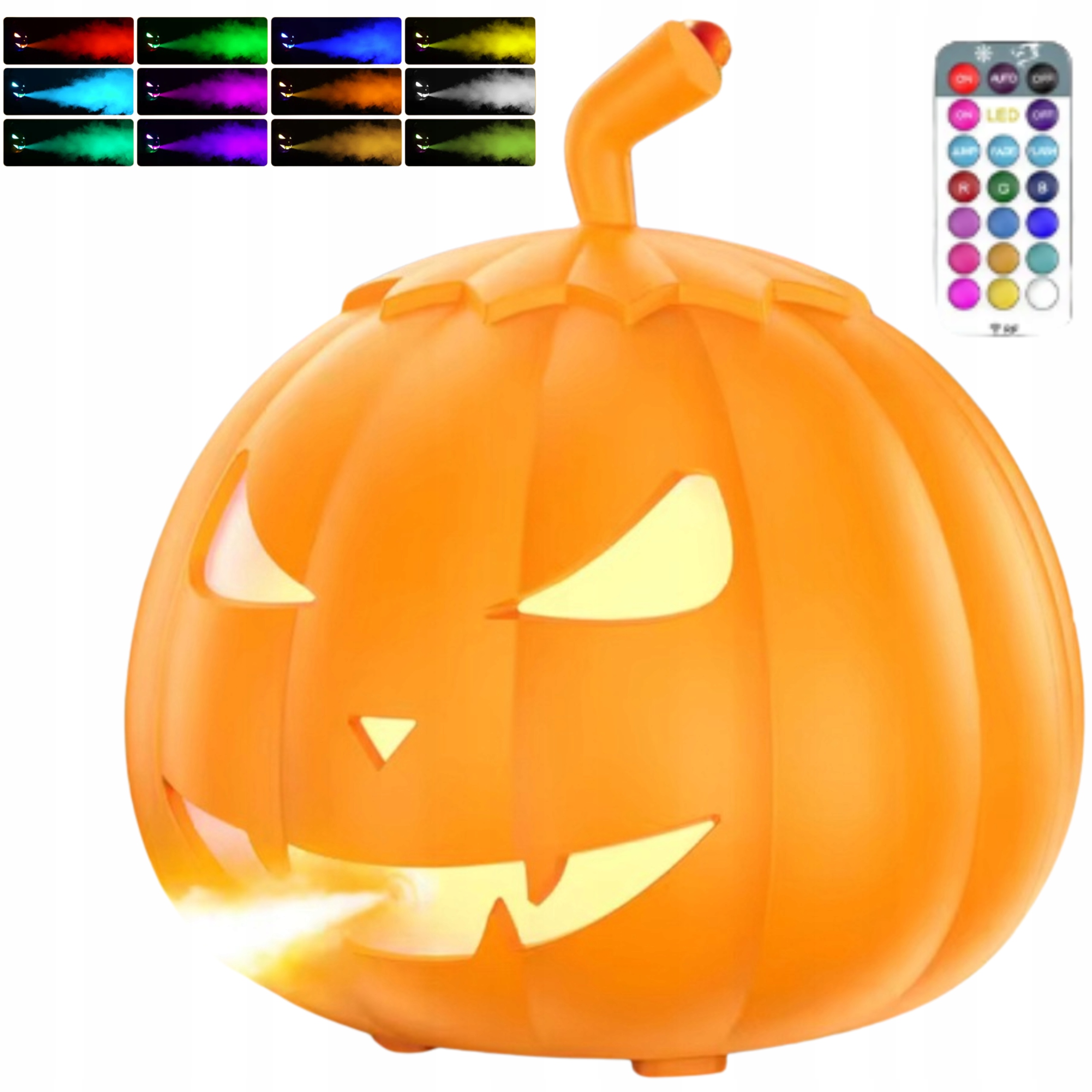 Výrobník kouře Stroj na mlhu ve tvaru dýně s osvětlením