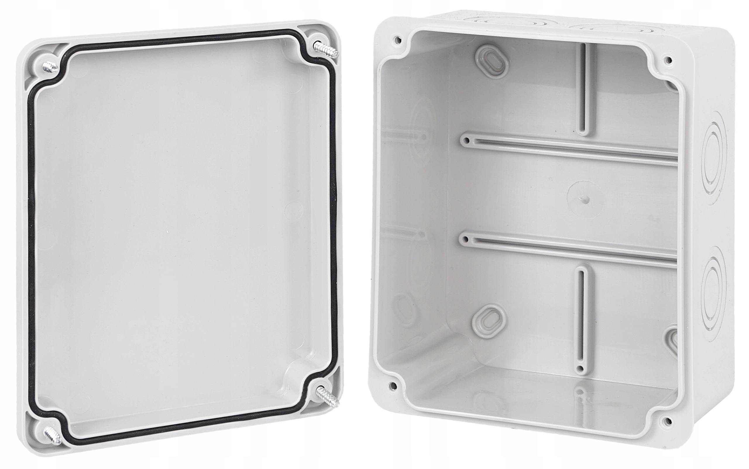 PUSZKA HERMETYCZNA NATYNKOWA SKRZYNKA OBUDOWA ABS IP65 150X120X80 Szerokość 150 mm