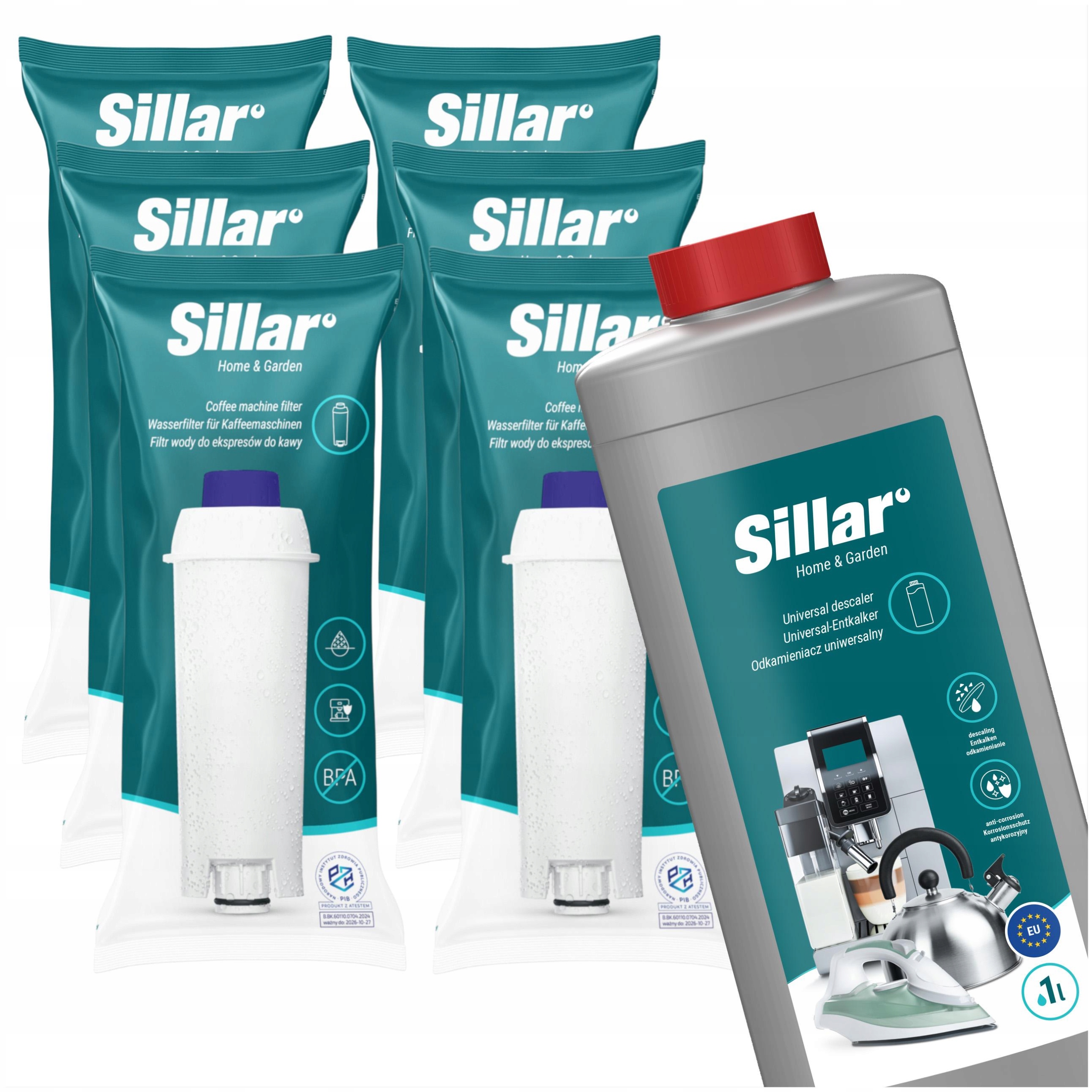 6 x vodní filtr pro kávovar Delonghi Magnifica odvápňovač pro kávovar 1 l