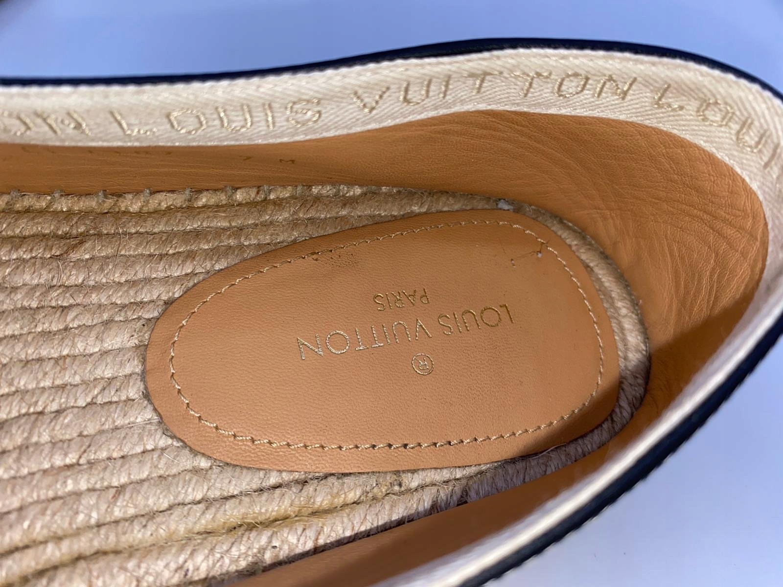 Espadryle Trocadero 41.5 EU/8 US LOUIS VUITTON Materiał zewnętrzny skóra naturalna