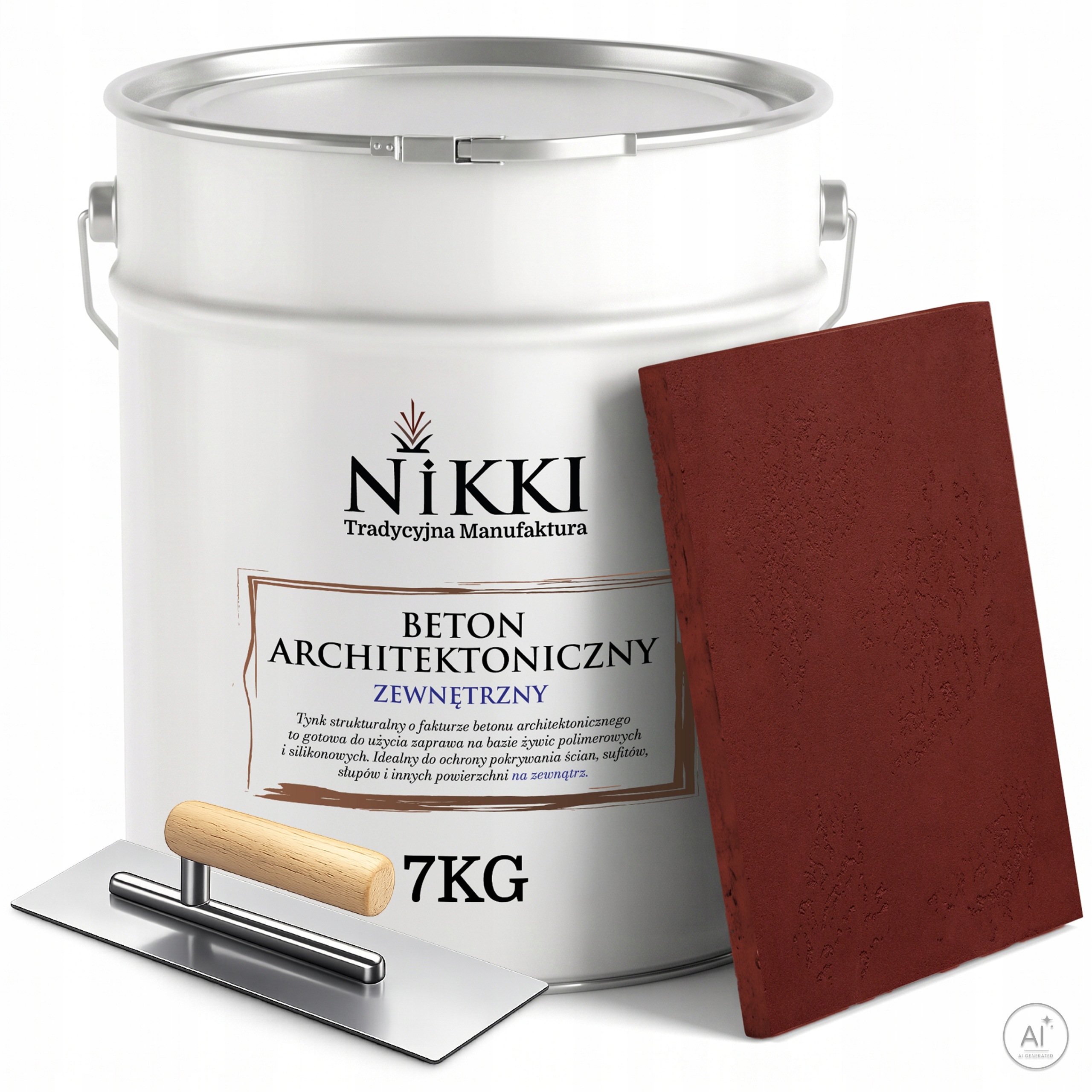Vnější fasádní architektonický beton 5 m2 7 kg Bordový H3110 Paca