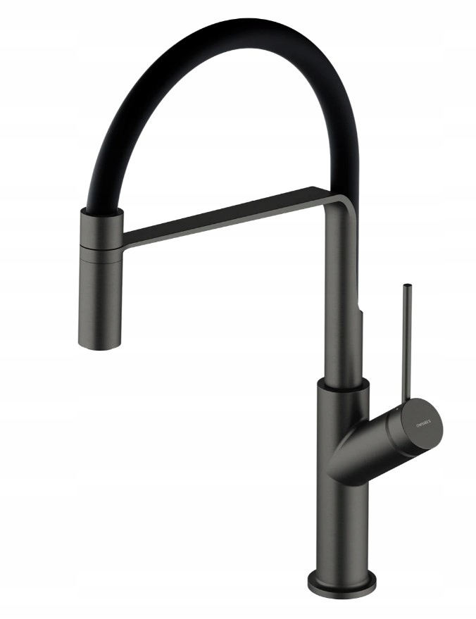 Kuchynská Batéria S Flexibilným Výsuvným Výtokom, Grafitová Omnires