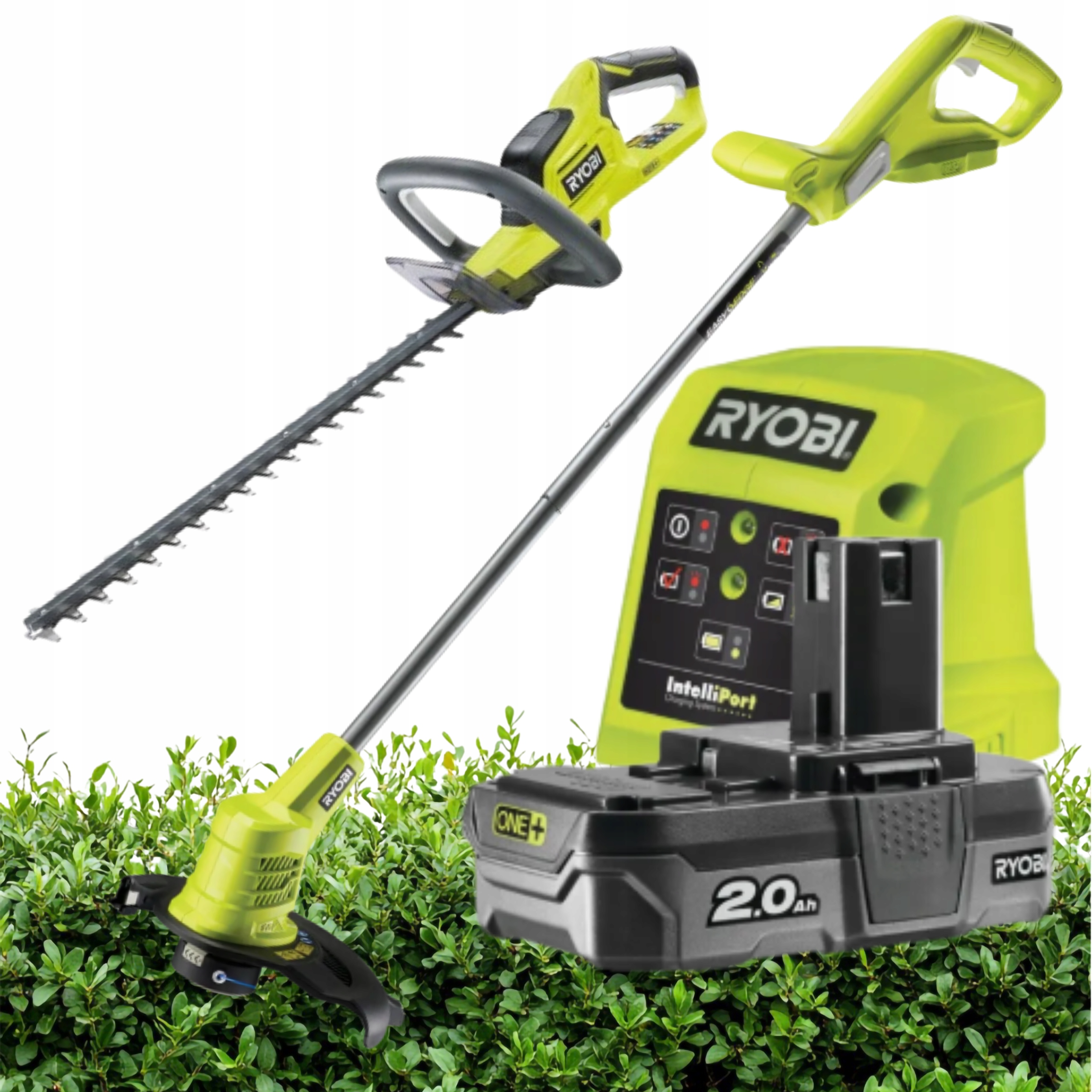 Podkaszarka 18V OLT1825M Nożyce OHT1845 Aku 2Ah Ładowarka Ryobi 5133005568