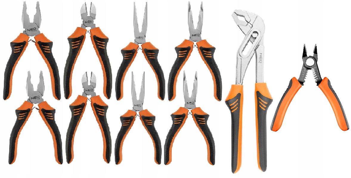 Neo Tools Sada Kleští Kleště Kombinačky Nastavitelné Mini Kleště Kpl