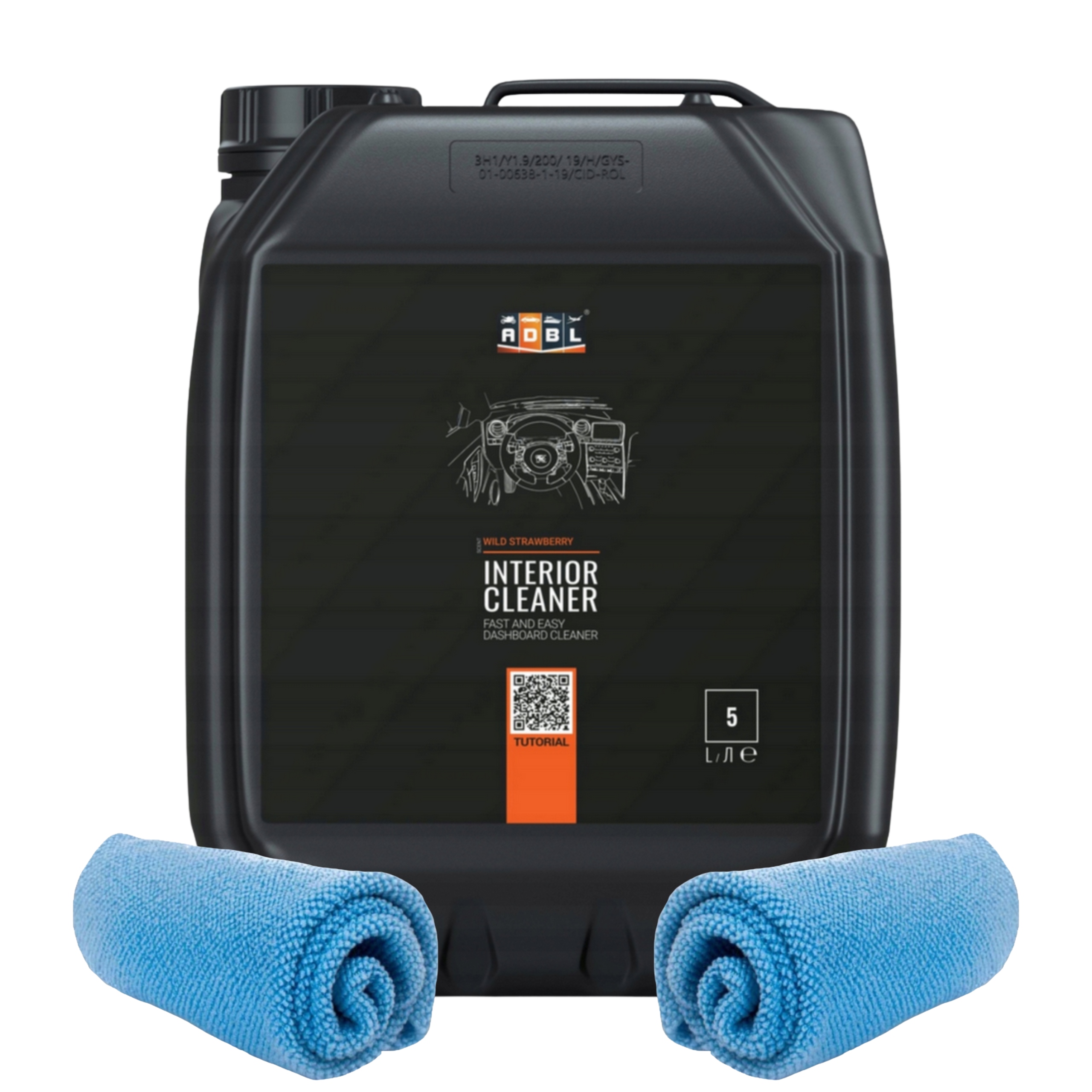 Adbl Interior Cleaner 5L Płyn do czyszczenia kokpitu plastików Ściereczki