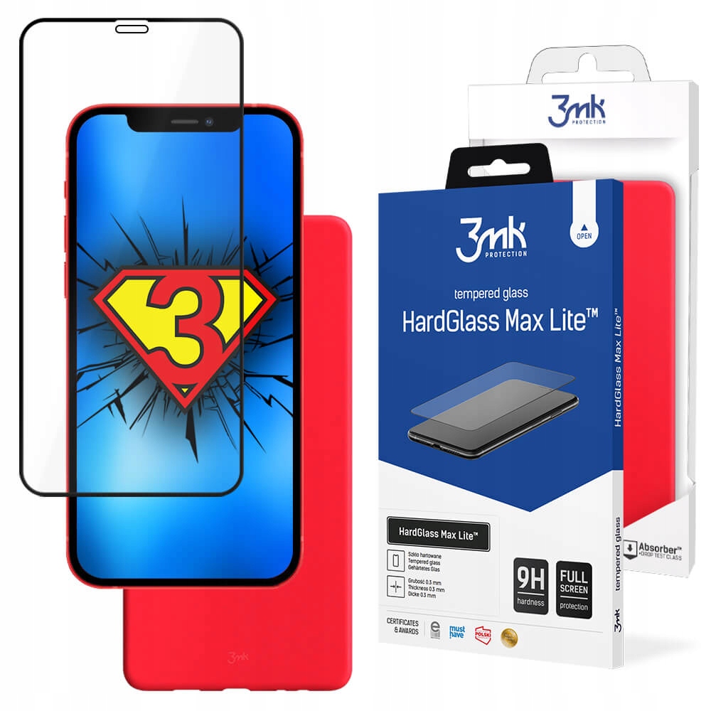 

Etui 3mk Red Case + Szkło 9H do iPhone 12 / 12 Pro