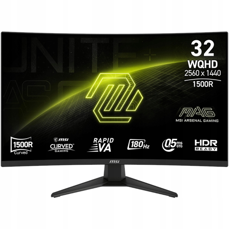 Mag 321CQF E18 prohnutý 180Hz 0,5ms Msi