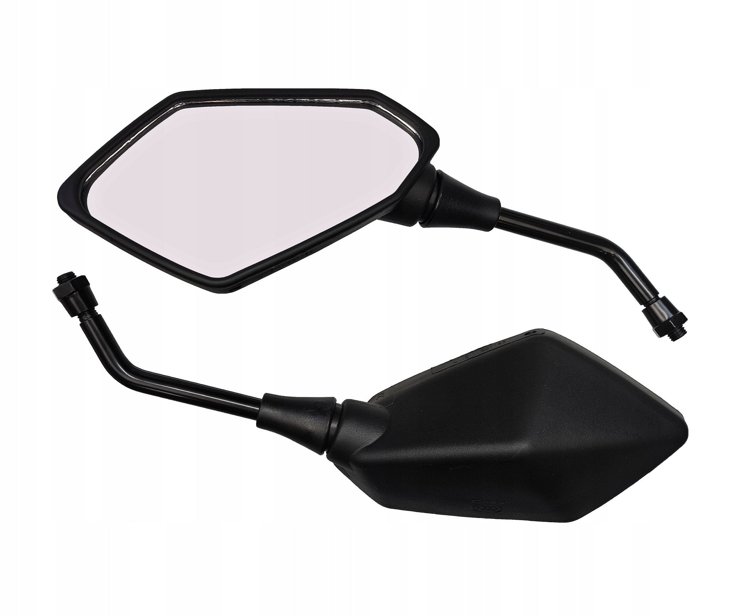 Lusterka Kpl. Gwint M8 Prawy Motocykl Skuter Atv Homologacja