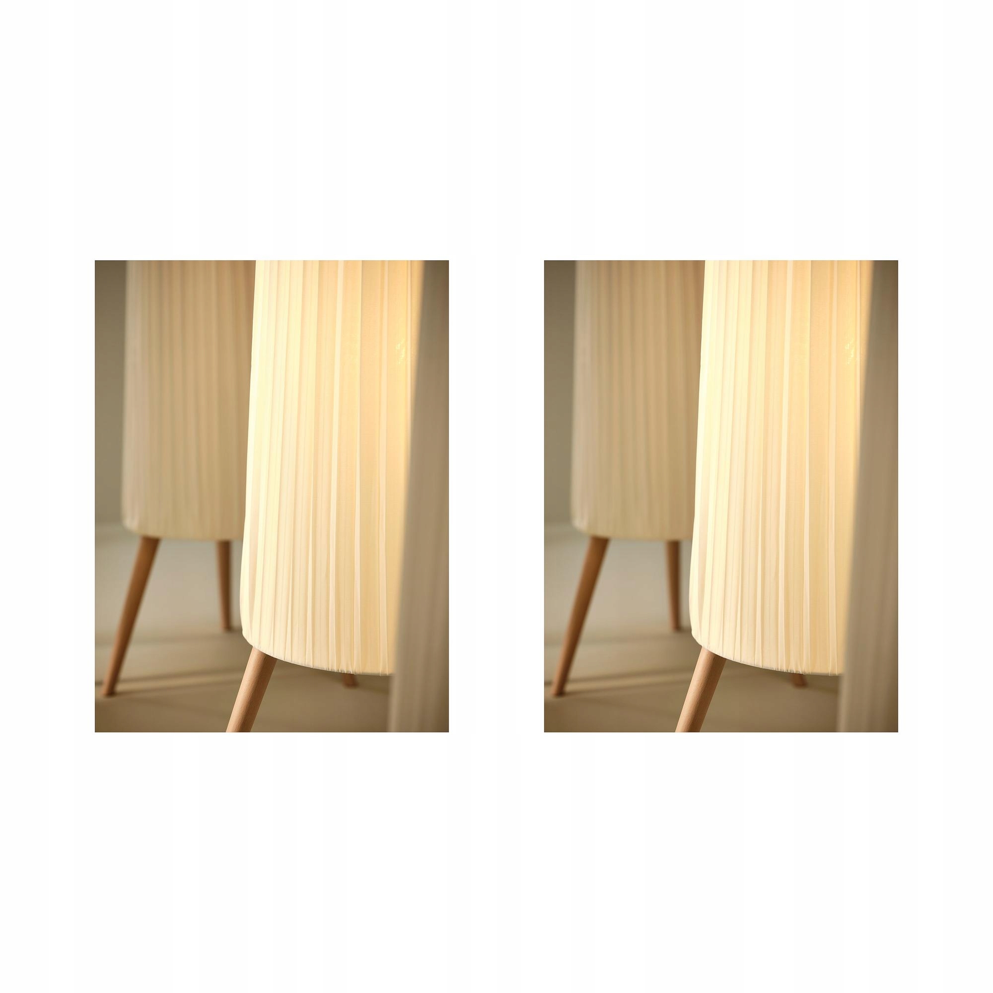 2 szt. Okensand Lampa podłogowa buk/biały