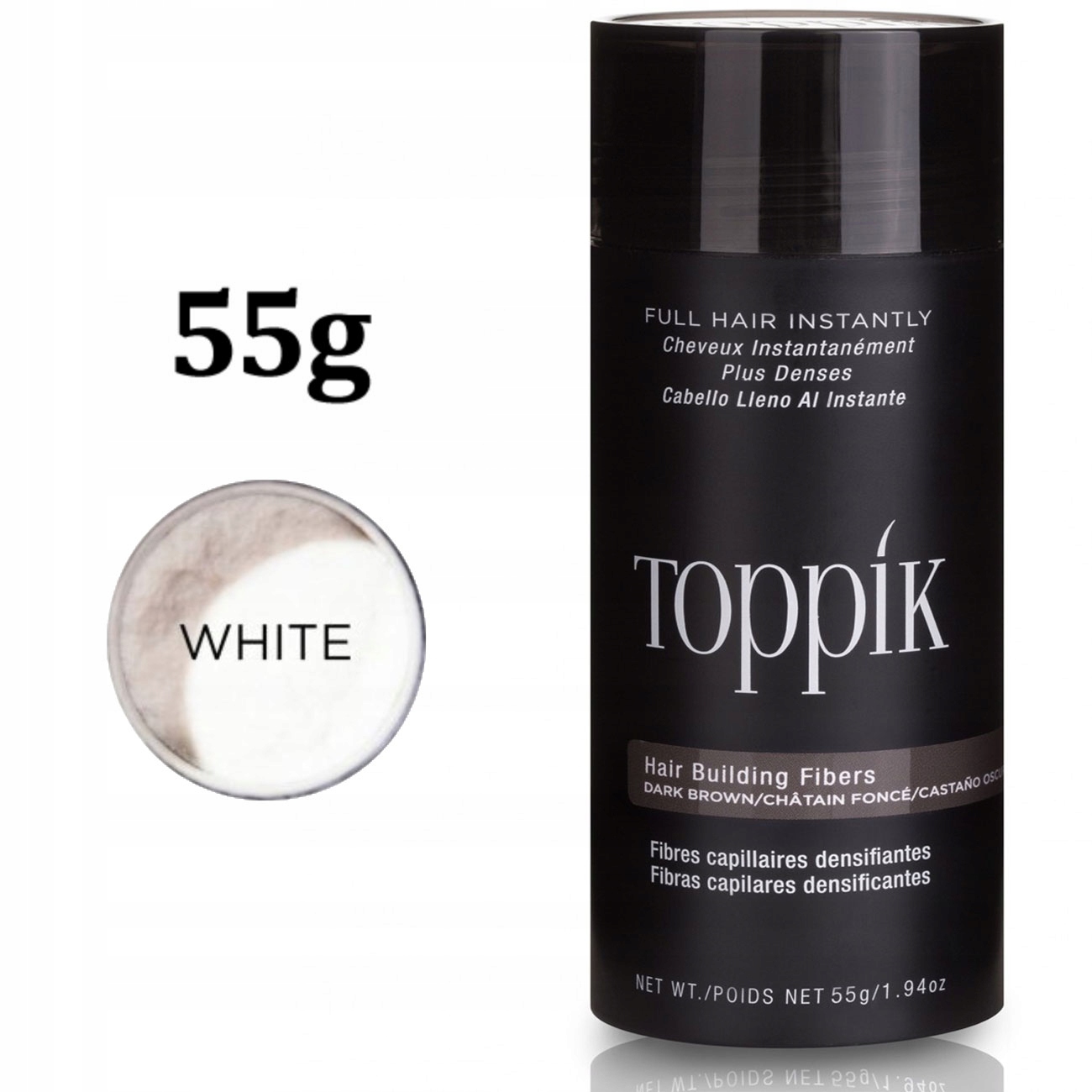 Originální kosmetika Toppik 55 g Bílá