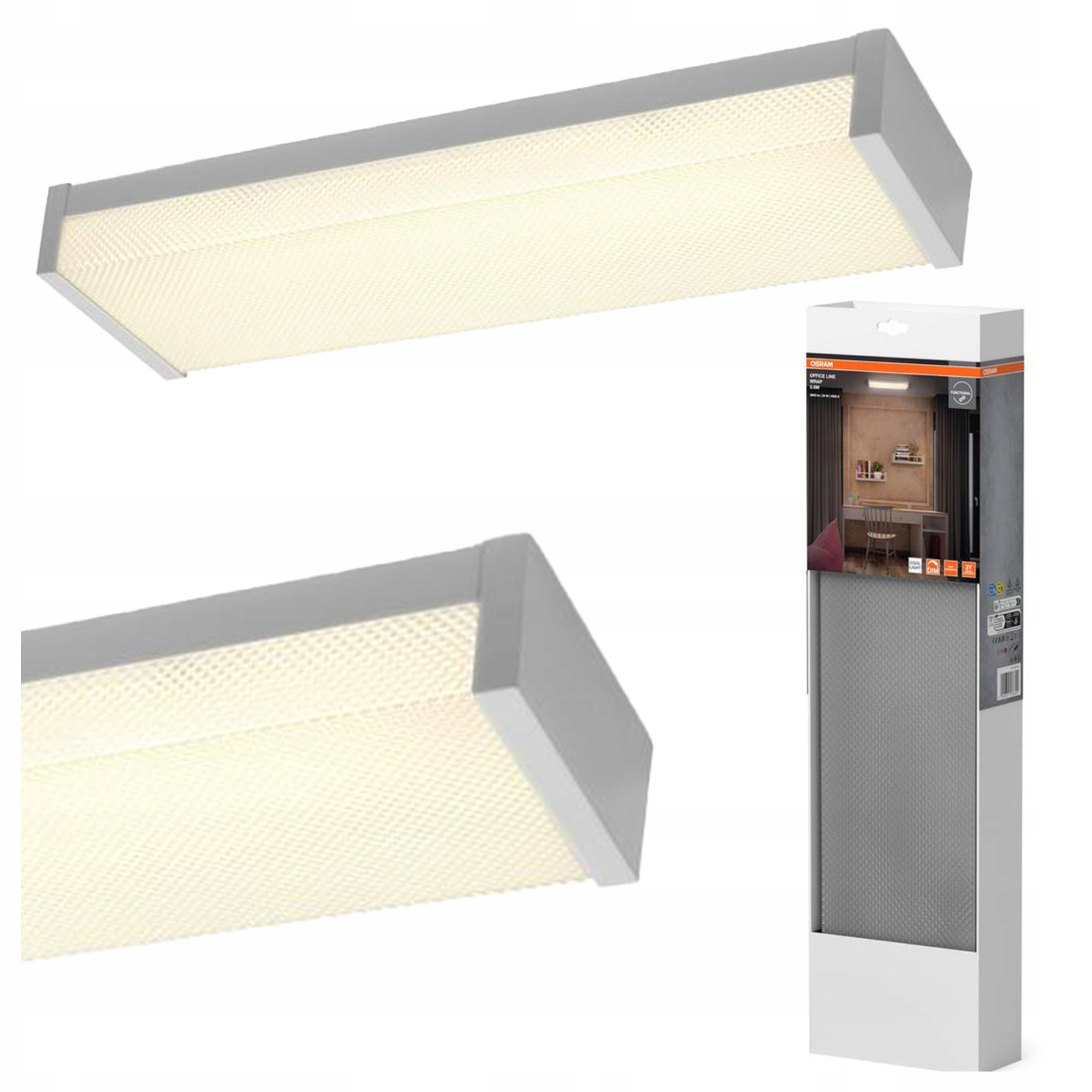 Závěsné Stropní Svítidlo Kancelářská lineární Led stmívatelná 20W 4000K 2300lm