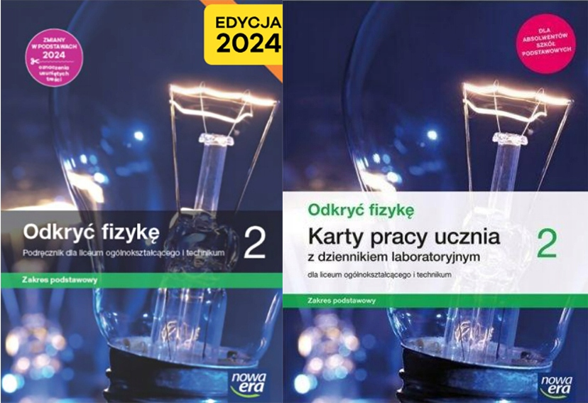 Odkryć fizykę kl.2 LO KOMPLET NOWA ERA Edycja 2024