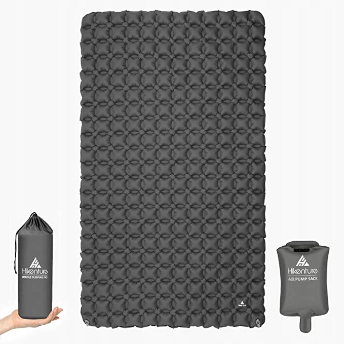 Materac dwuosobowy Hikenture 195 x 115 x 5 cm szary