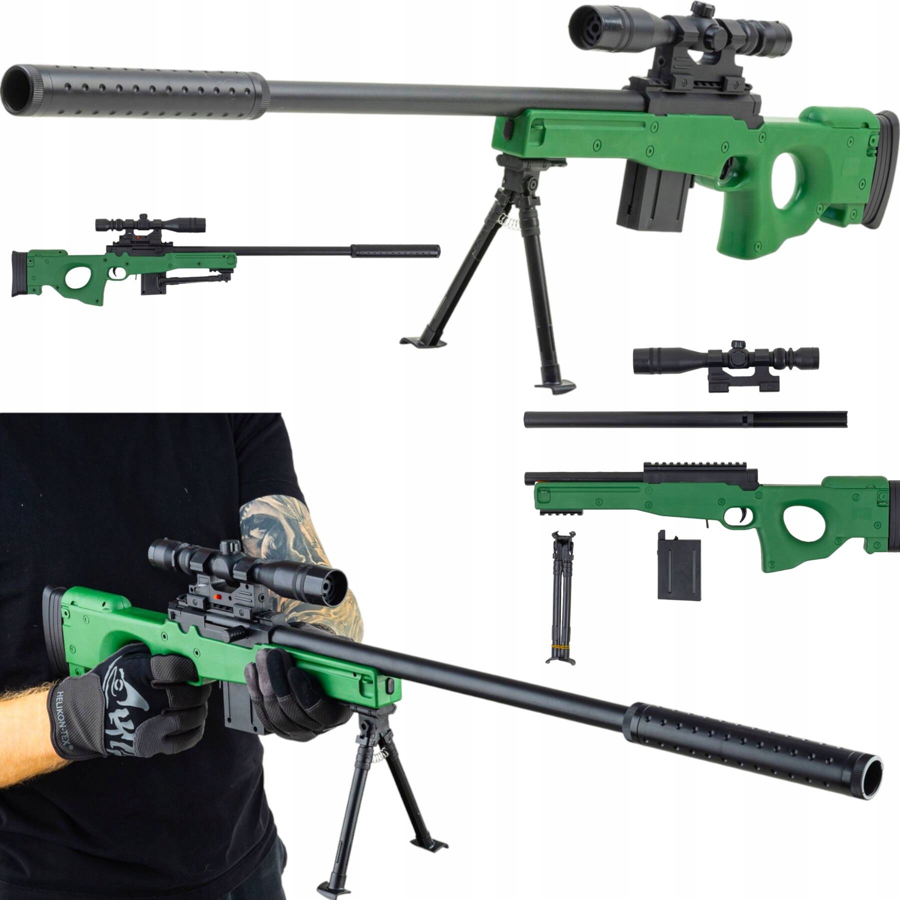 KARABIN NA KULKI SNAJPERSKI ASG REPLIKA L96 LUNETA CELOWNIK LASER SNAJPERKA Certyfikaty, opinie, atesty CE EN 71